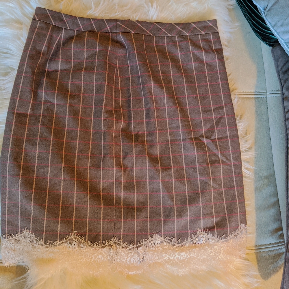 Chelsea28 Skirt with Lace Detailing